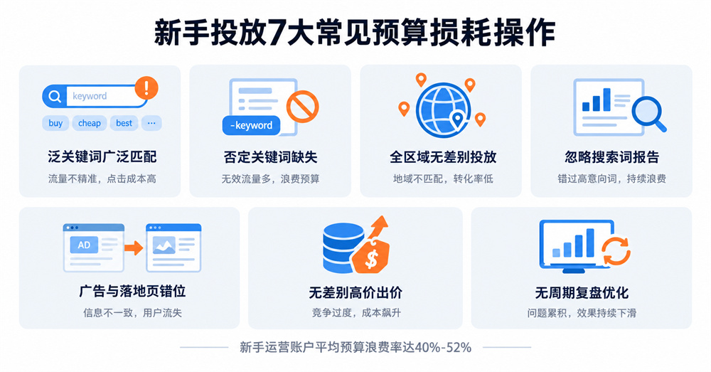 新手投放7大常見預算損耗操作
