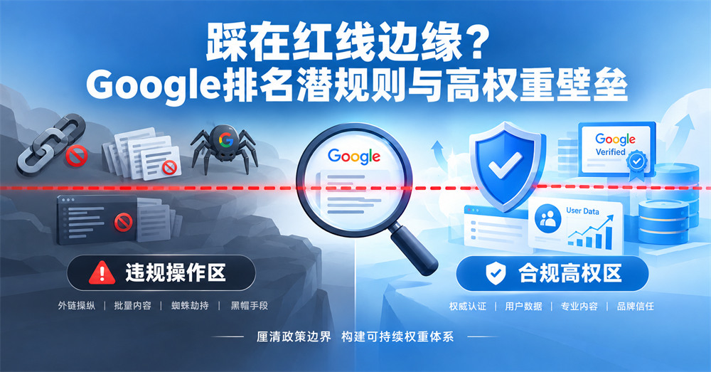 踩在紅線邊緣? Google排名潛規則與高權重壁壘 踩在紅線邊緣? Google排名潛規則與高權重壁壘