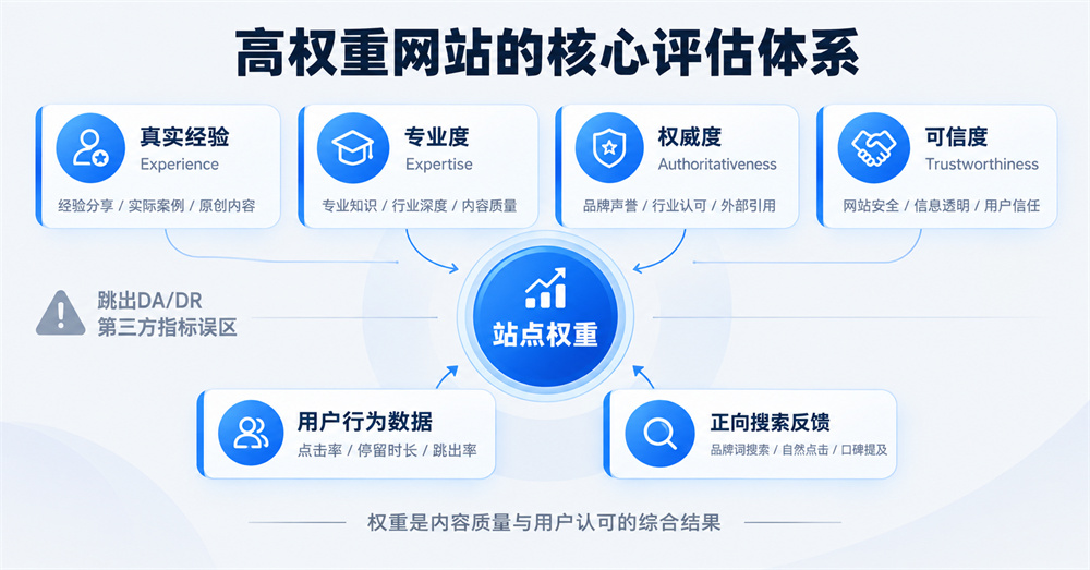 高權重網站的核心評估體系 高權重網站的核心評估體系