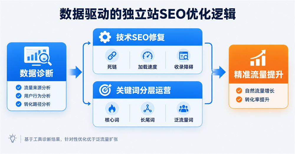 數據驅動的獨立站SEO優化邏輯