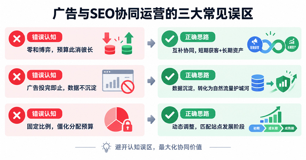 廣告與SEO協同運營的三大常見誤區